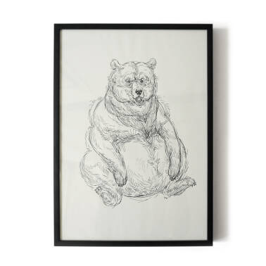 "Bear"- illustration 21x30 cm