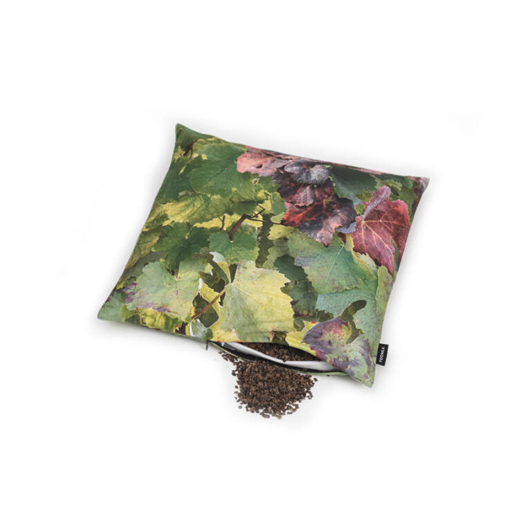VINEYARD - pillow filled with buckwheat husk - 40x40 cm