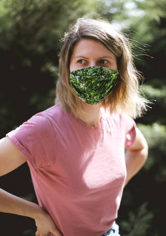 Safety face mask / 100% cotton - ALPINE MEADOW